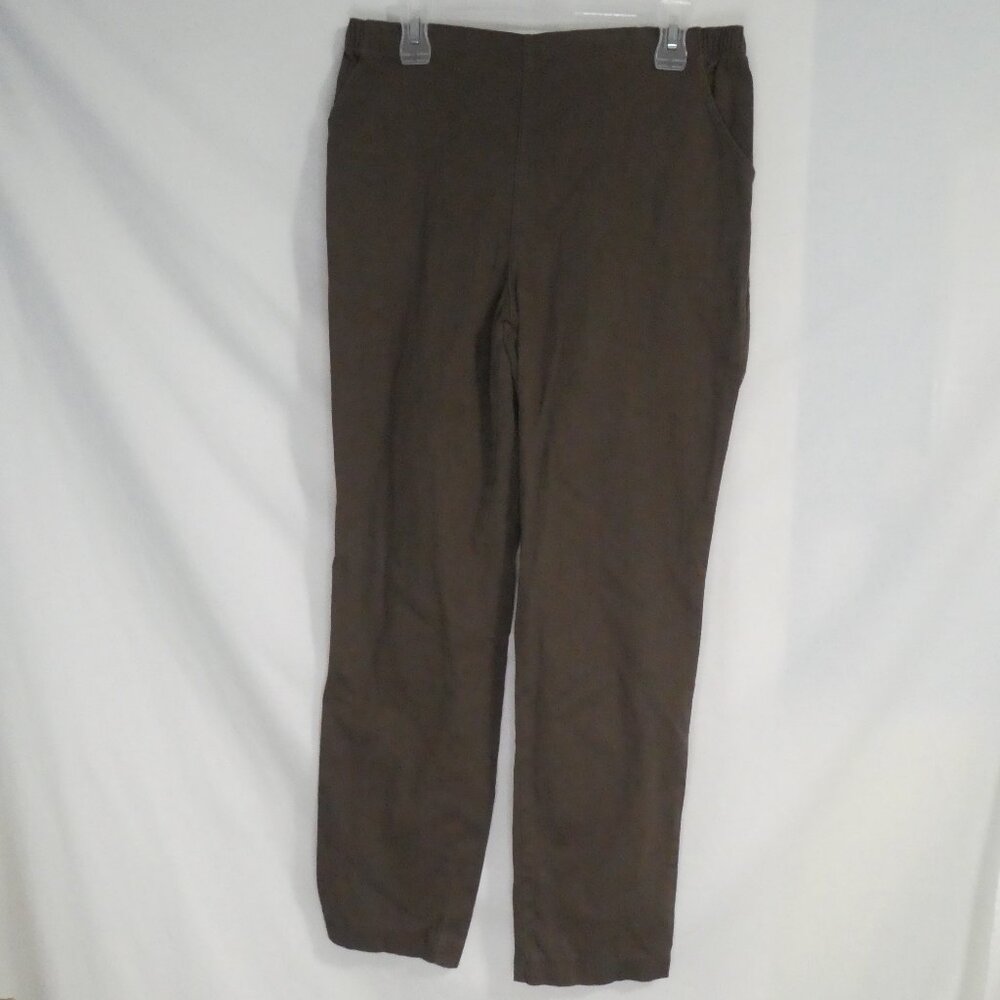 CROFT & BARROW - Stretch | large, average | Brown Pants With Stretchy Waist